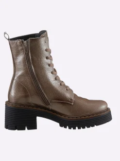 Stiefel|heine Schnürstiefel taupe