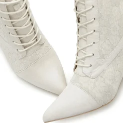 Stiefeletten|Stiefel|LASCANA Schnürstiefelette beige