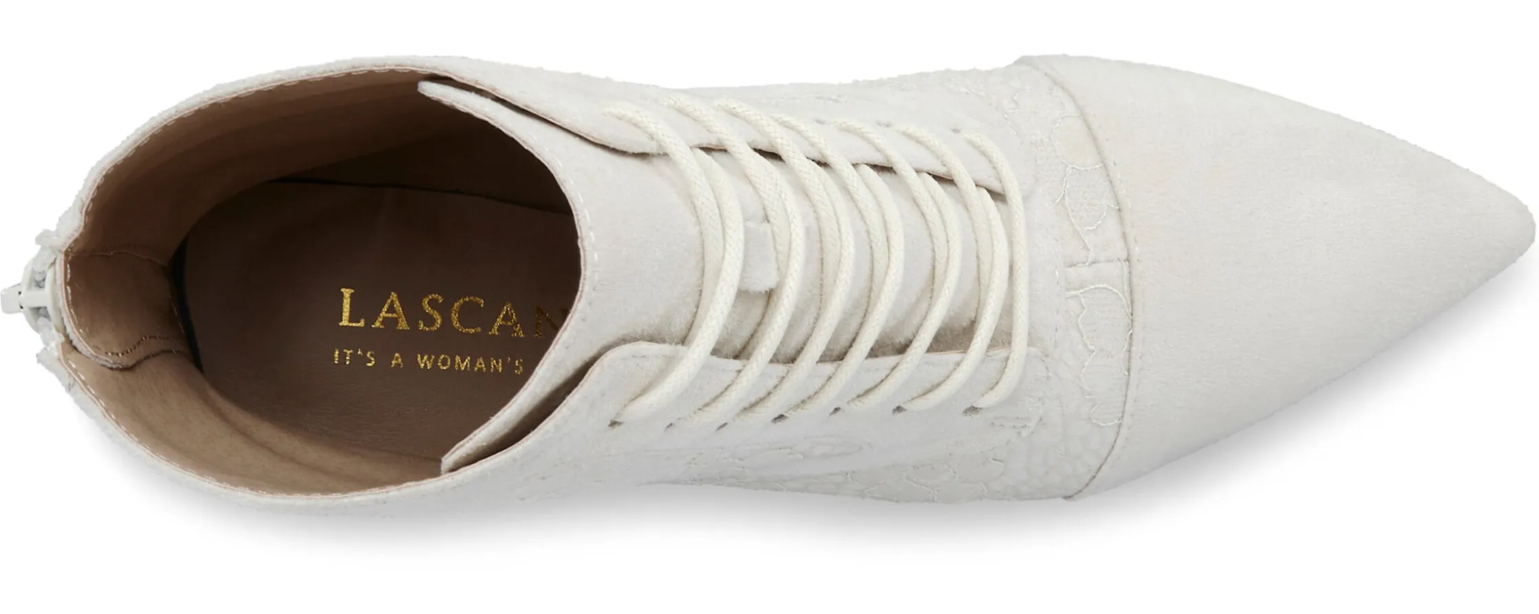 Stiefeletten|Stiefel|LASCANA Schnürstiefelette beige