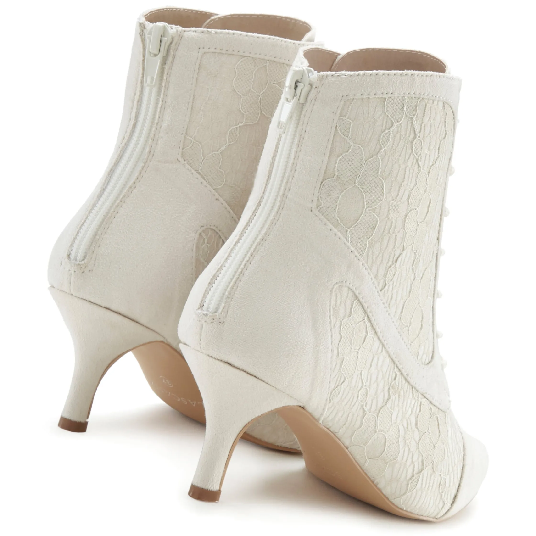 Stiefeletten|Stiefel|LASCANA Schnürstiefelette beige