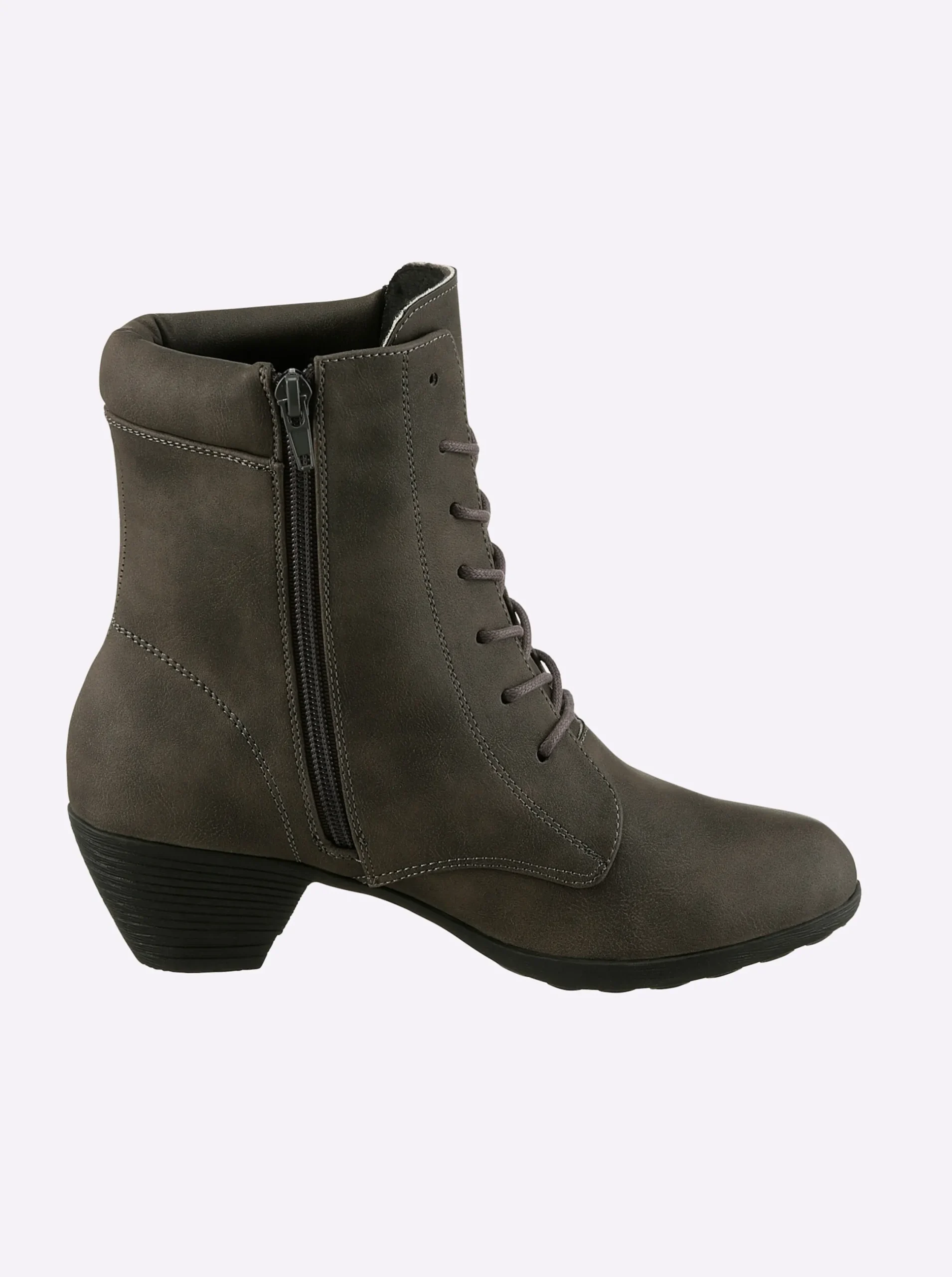 Stiefeletten|Stiefel|Andrea Conti Schnürstiefelette grau