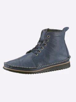Stiefeletten|Stiefel|Andrea Conti Schnürstiefelette marine