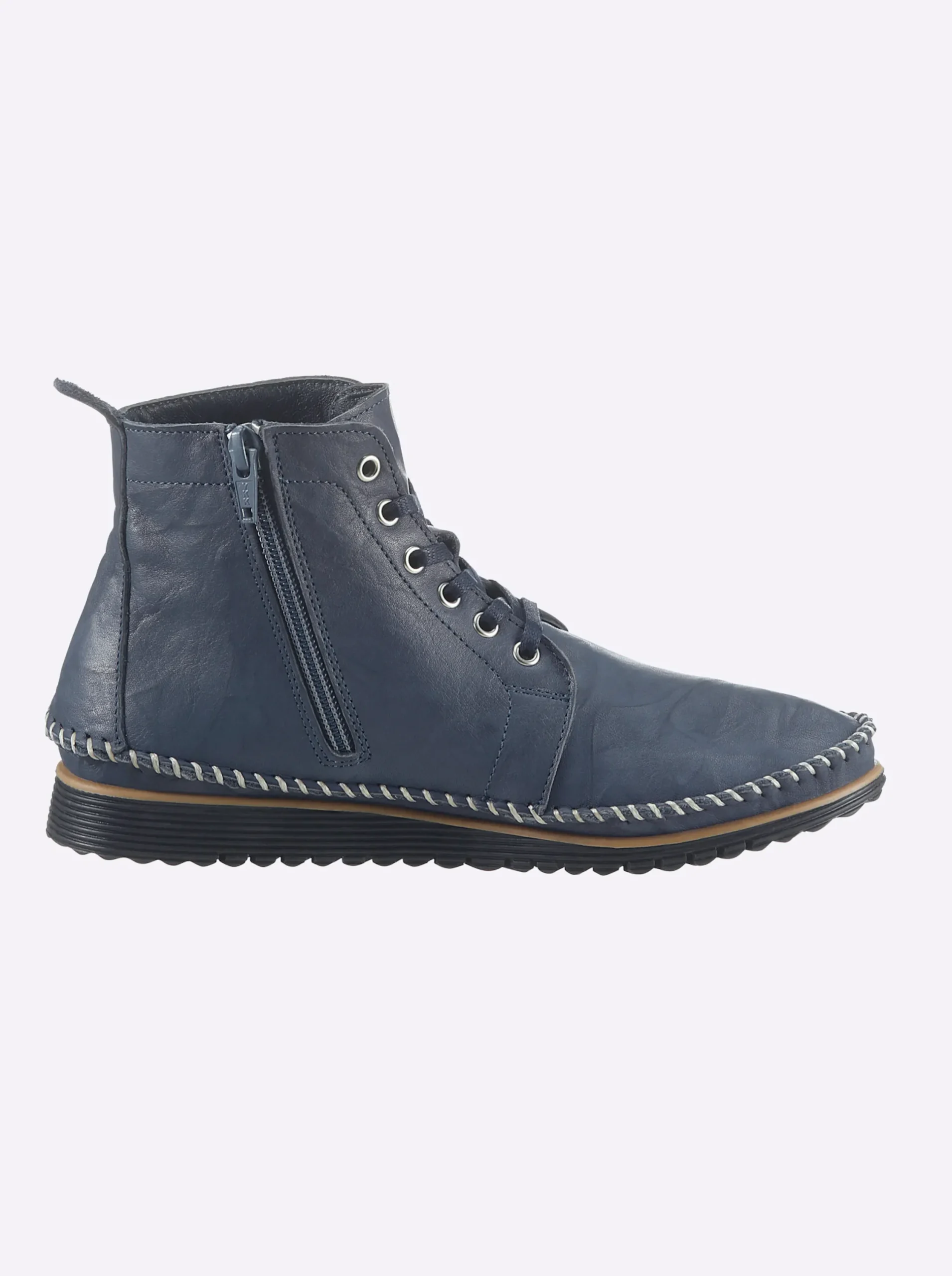 Stiefeletten|Stiefel|Andrea Conti Schnürstiefelette marine