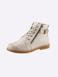 Stiefeletten|Stiefel|Andrea Conti Schnürstiefelette creme