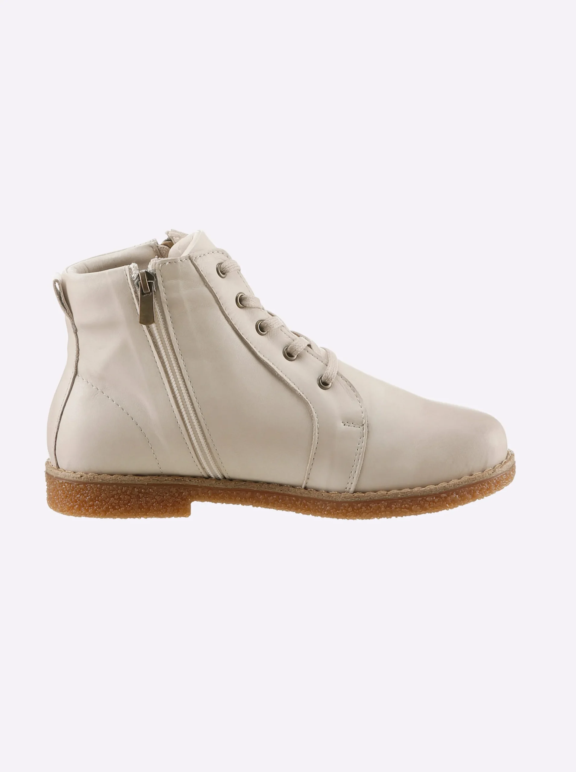 Stiefeletten|Stiefel|Andrea Conti Schnürstiefelette creme