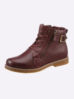 Stiefeletten|Stiefel|Andrea Conti Schnürstiefelette burgund