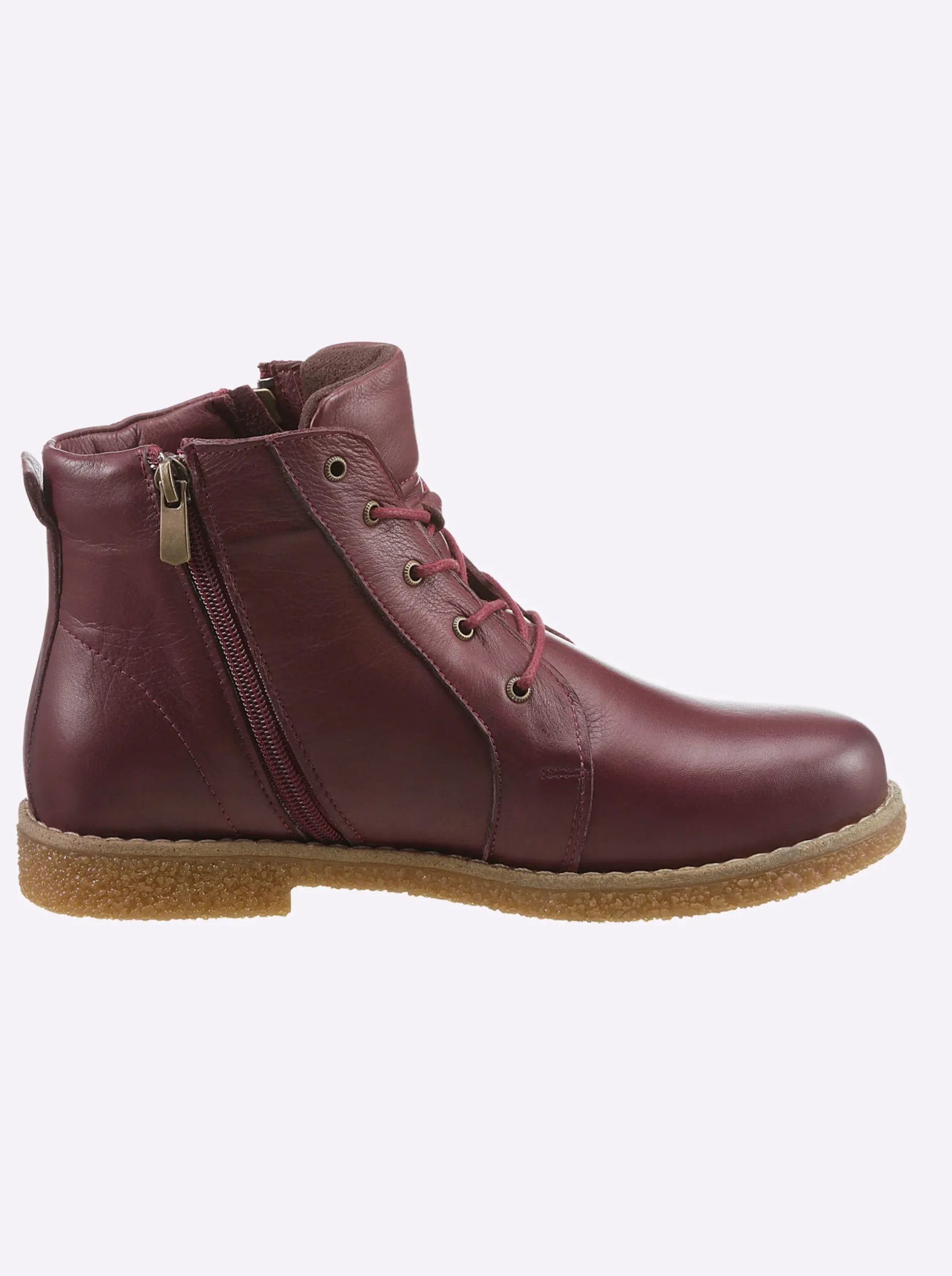 Stiefeletten|Stiefel|Andrea Conti Schnürstiefelette burgund