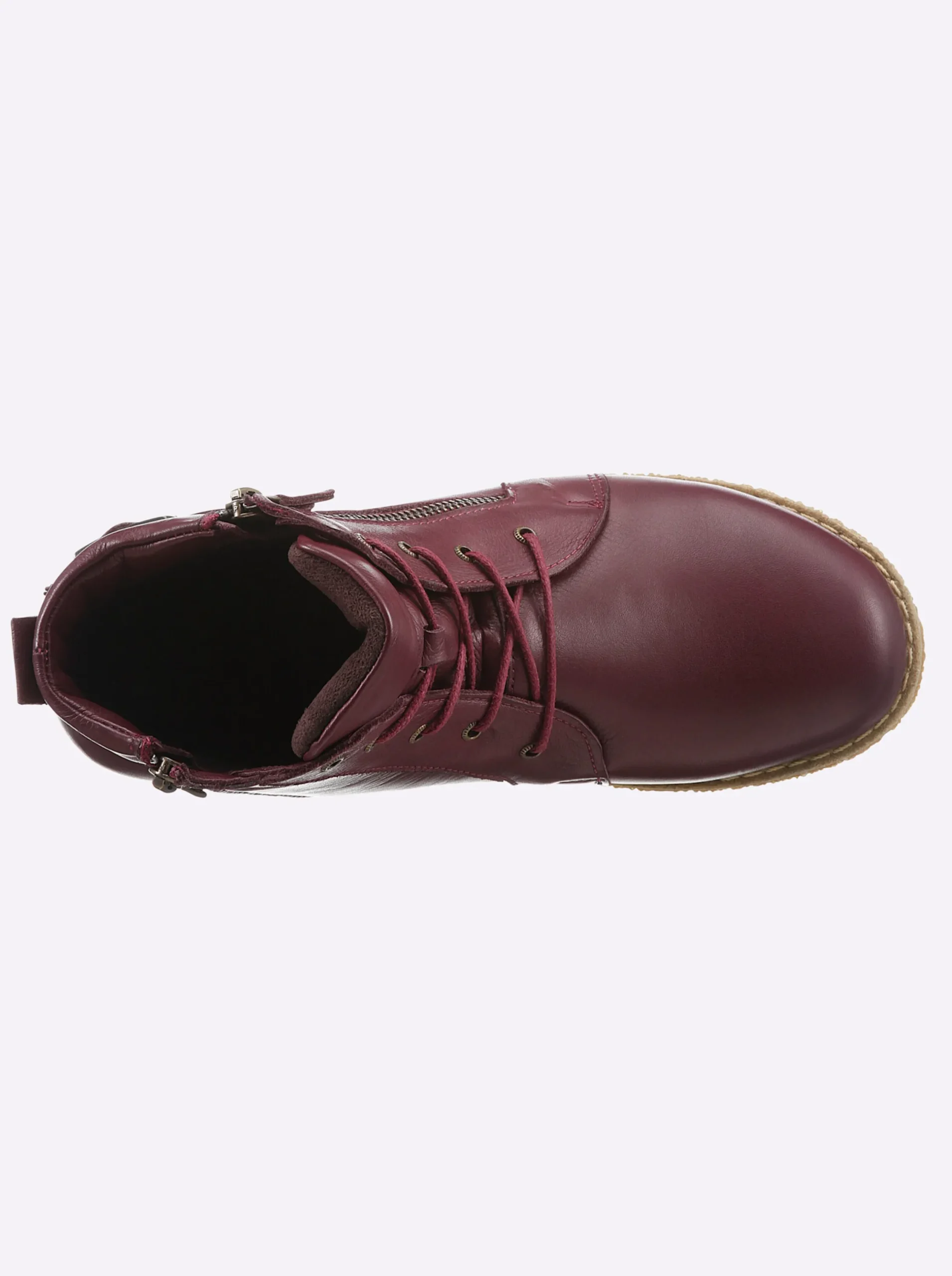 Stiefeletten|Stiefel|Andrea Conti Schnürstiefelette burgund