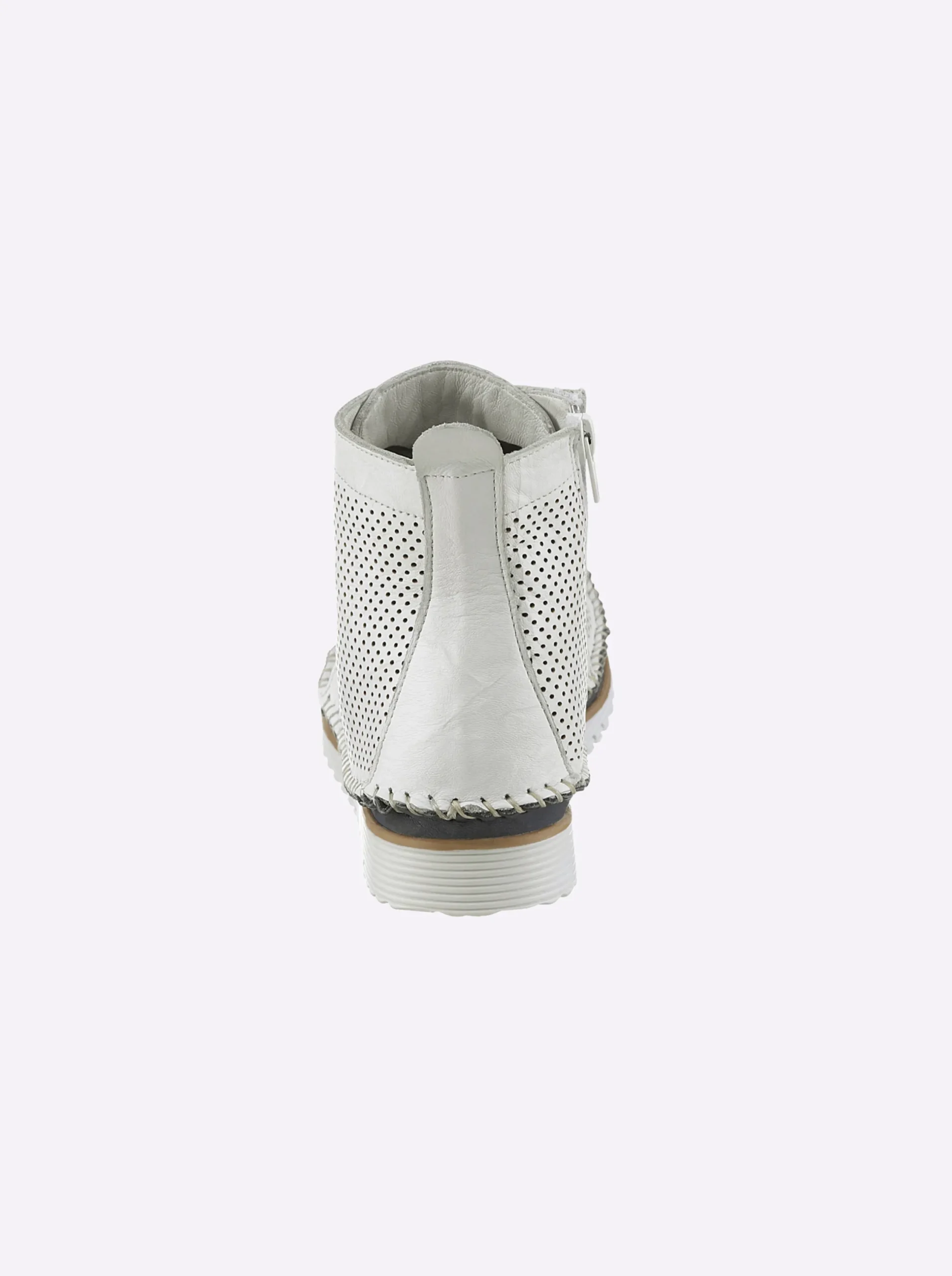Stiefeletten|Stiefel|Andrea Conti Schnürstiefelette weiß-rot