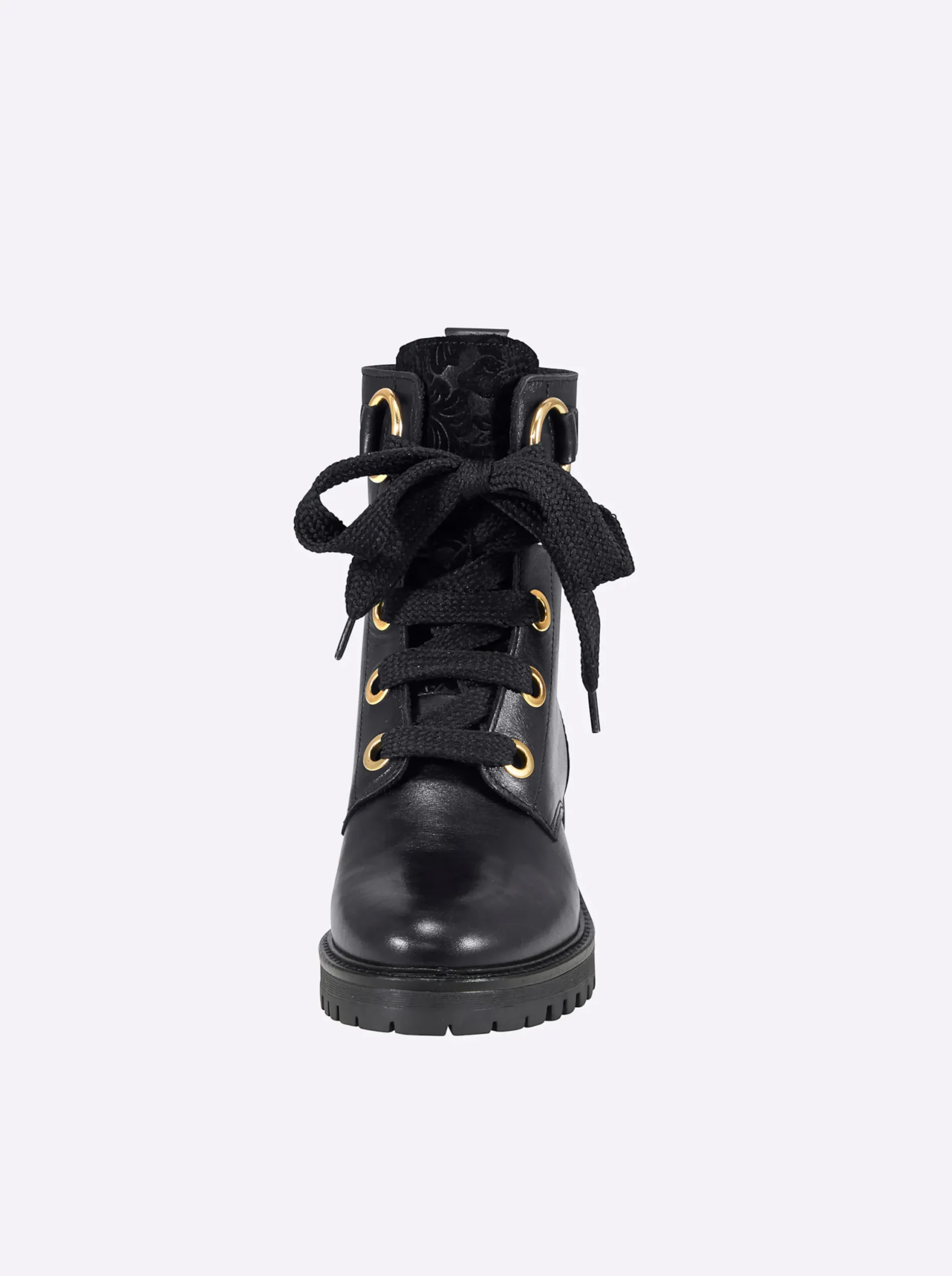 Stiefeletten|Stiefel|heine Schnürstiefelette schwarz