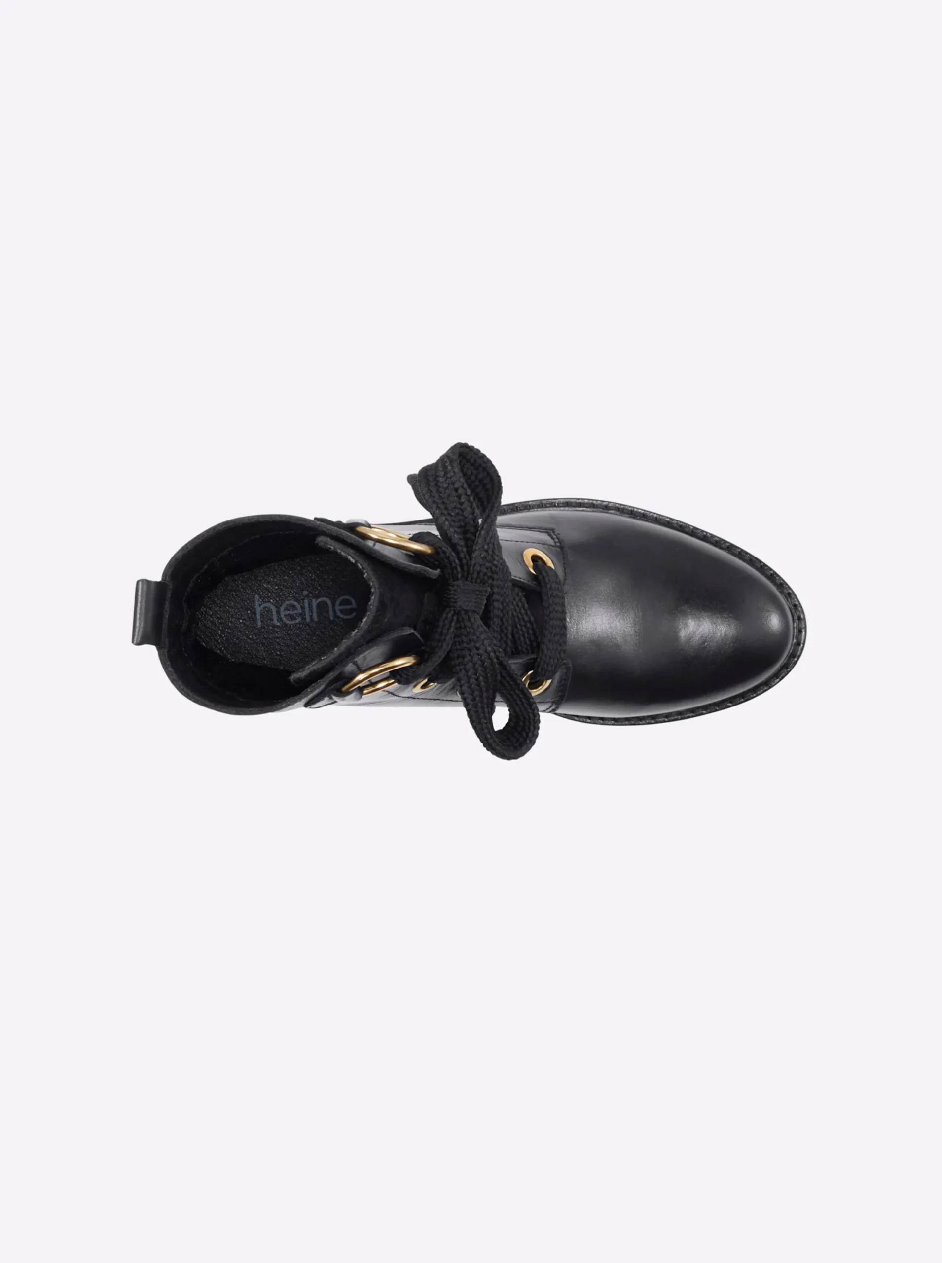 Stiefeletten|Stiefel|heine Schnürstiefelette schwarz