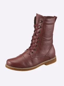 Stiefeletten|Stiefel|Andrea Conti Schnürstiefelette burgund