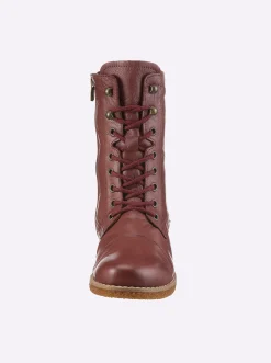 Stiefeletten|Stiefel|Andrea Conti Schnürstiefelette burgund