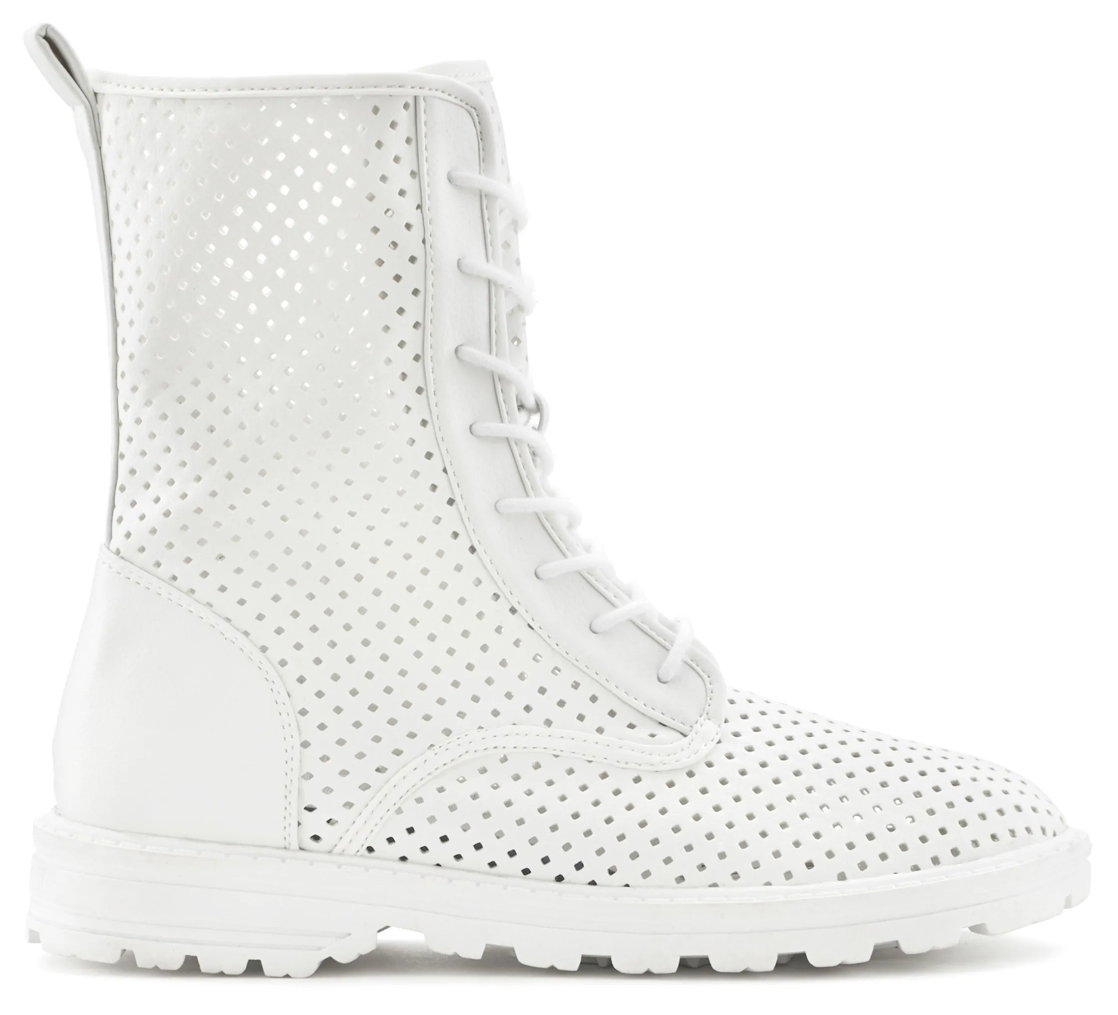 Stiefeletten|Stiefel|LASCANA Schnürstiefelette weiß