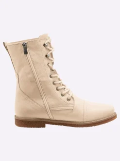 Stiefeletten|Stiefel|Andrea Conti Schnürstiefelette creme