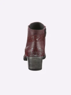 Stiefeletten|Stiefel|heine Schnürstiefelette burgund