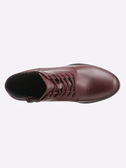Stiefeletten|Stiefel|heine Schnürstiefelette burgund