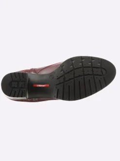 Stiefeletten|Stiefel|heine Schnürstiefelette burgund