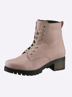 Stiefeletten|Stiefel|heine Schnürstiefelette rose