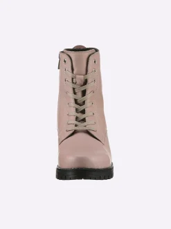 Stiefeletten|Stiefel|heine Schnürstiefelette rose
