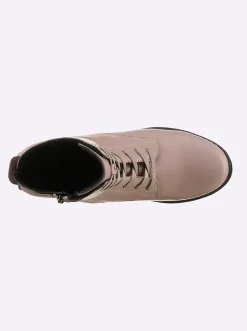 Stiefeletten|Stiefel|heine Schnürstiefelette rose