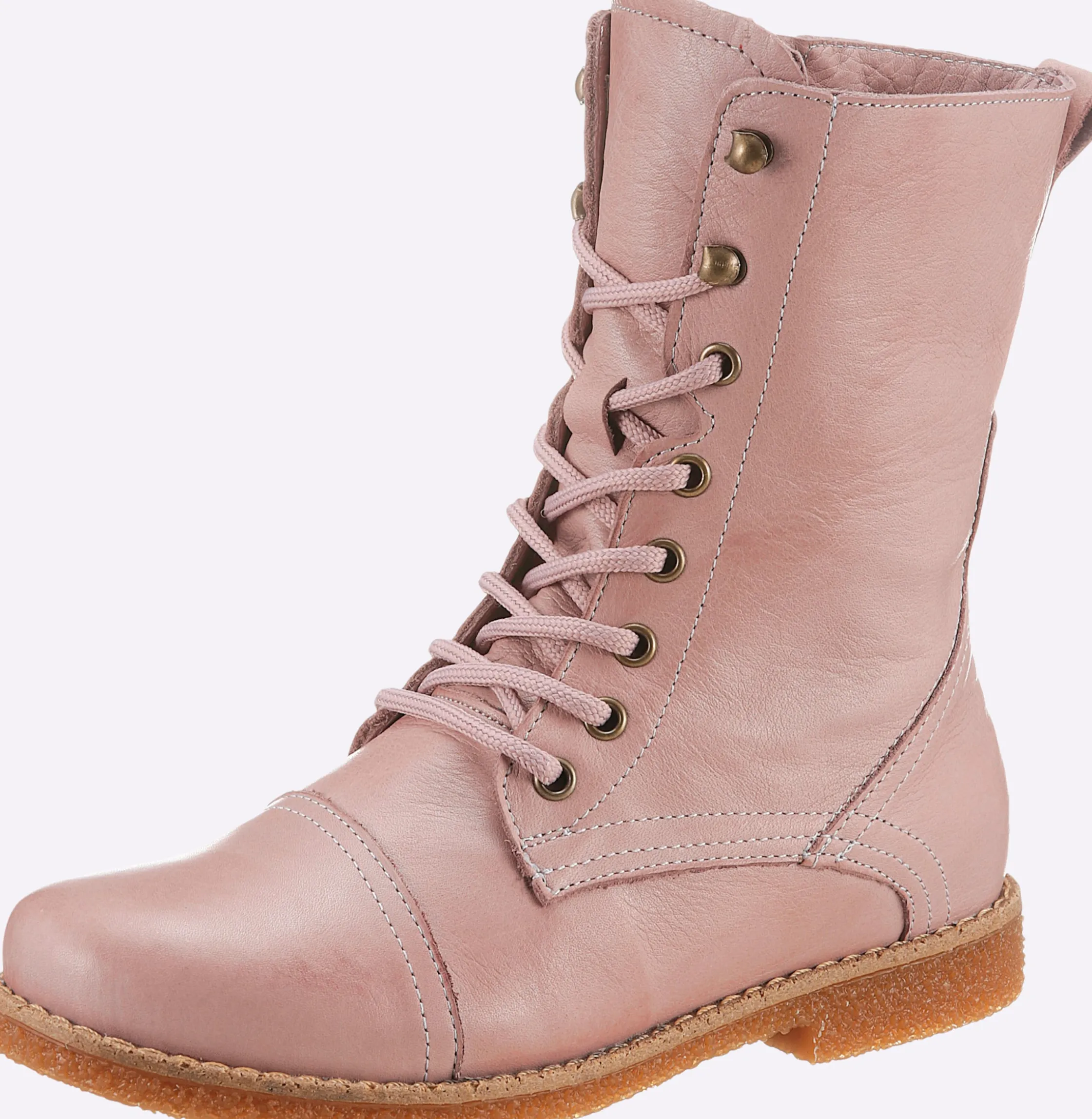 Stiefeletten|Stiefel|Andrea Conti Schnürstiefelette altrosa