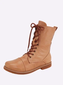 Stiefeletten|Stiefel|Andrea Conti Schnürstiefelette camel