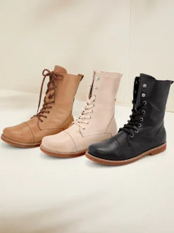 Stiefeletten|Stiefel|Andrea Conti Schnürstiefelette camel