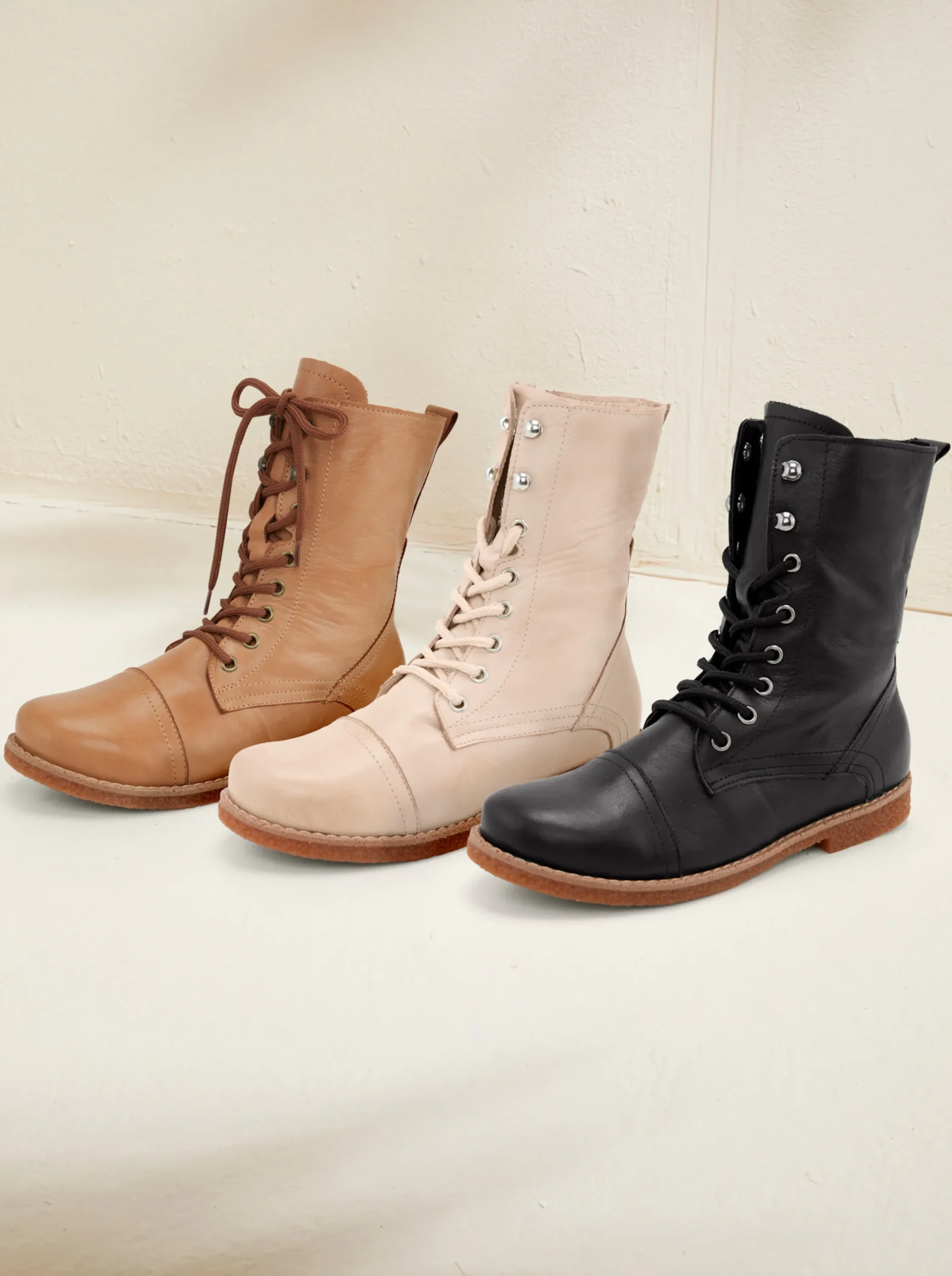 Stiefeletten|Stiefel|Andrea Conti Schnürstiefelette camel