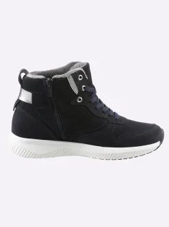 Stiefeletten|Stiefel|heine Schnürstiefelette marine