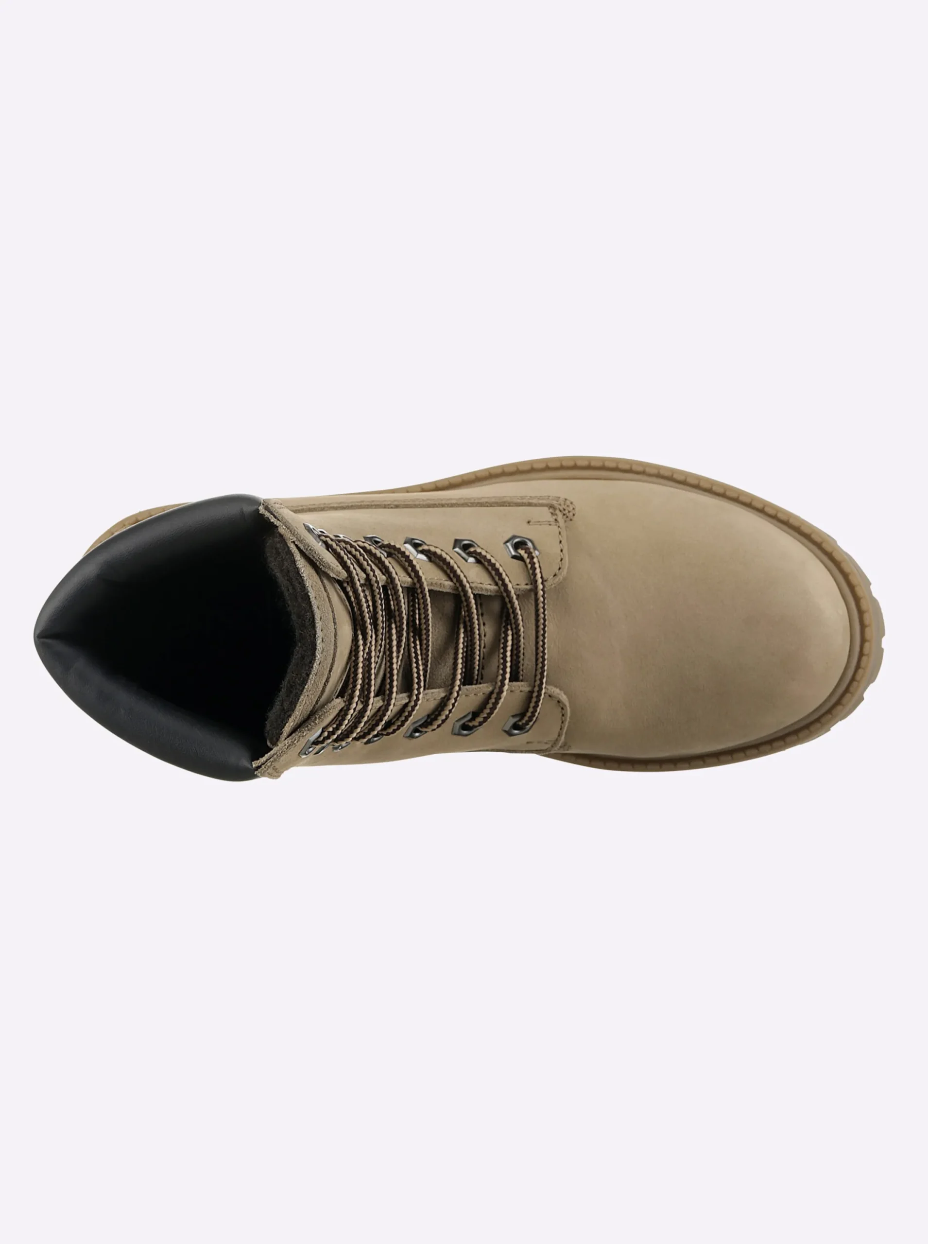 Stiefeletten|Stiefel|heine Schnürstiefelette taupe