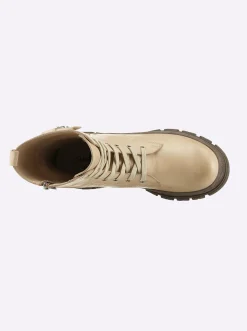 Stiefeletten|Stiefel|Andrea Conti Schnürstiefelette creme