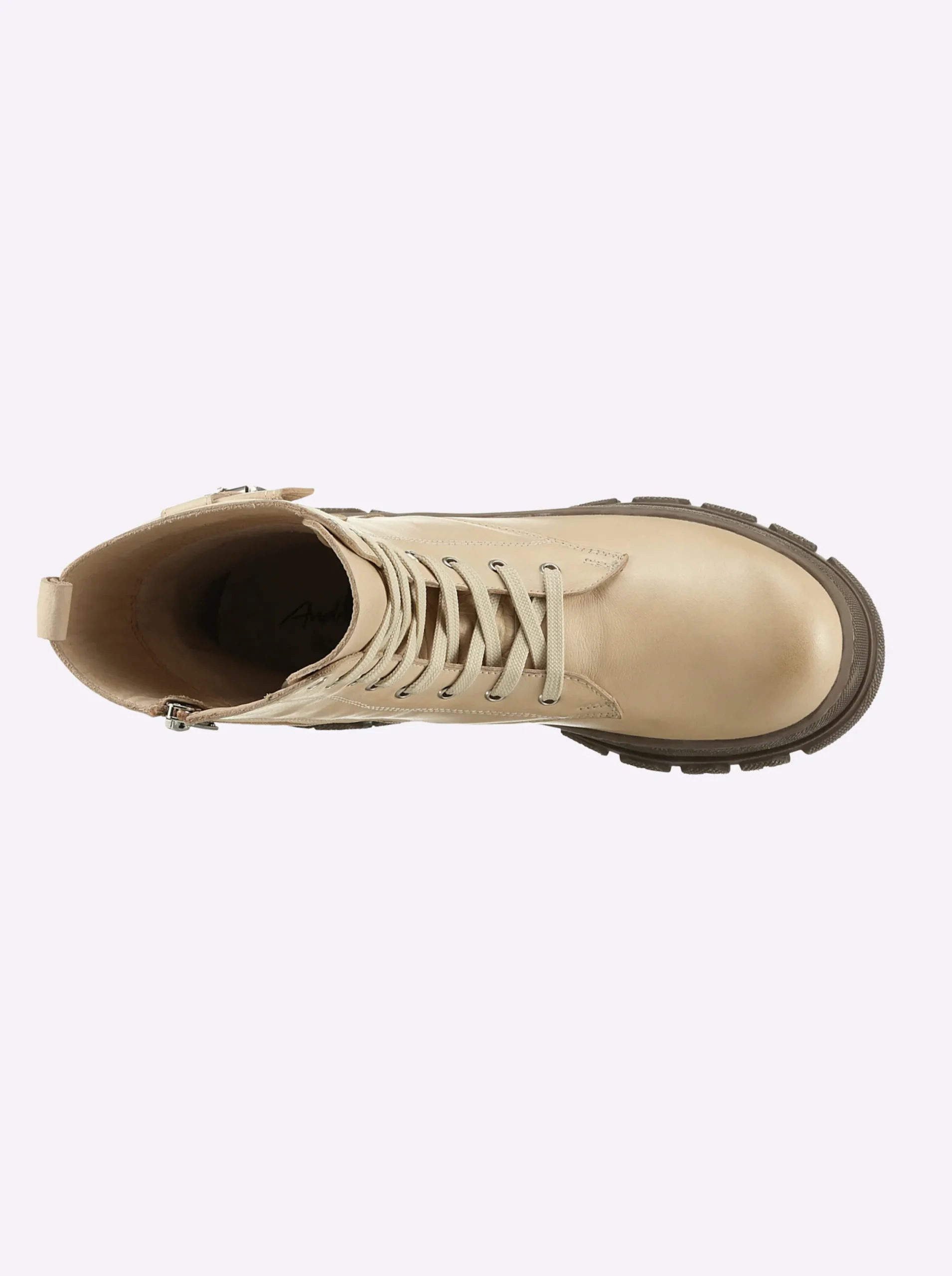 Stiefeletten|Stiefel|Andrea Conti Schnürstiefelette creme