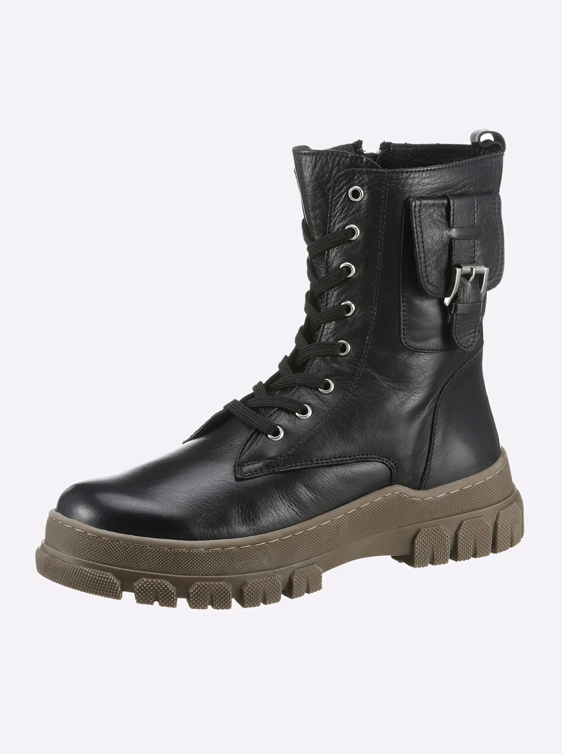 Stiefeletten|Stiefel|Andrea Conti Schnürstiefelette schwarz