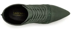 Stiefeletten|Stiefel|LASCANA Schnürstiefelette olivgrün