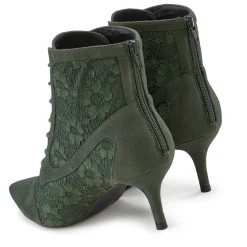 Stiefeletten|Stiefel|LASCANA Schnürstiefelette olivgrün