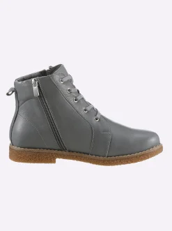 Stiefeletten|Stiefel|Andrea Conti Schnürstiefelette grau