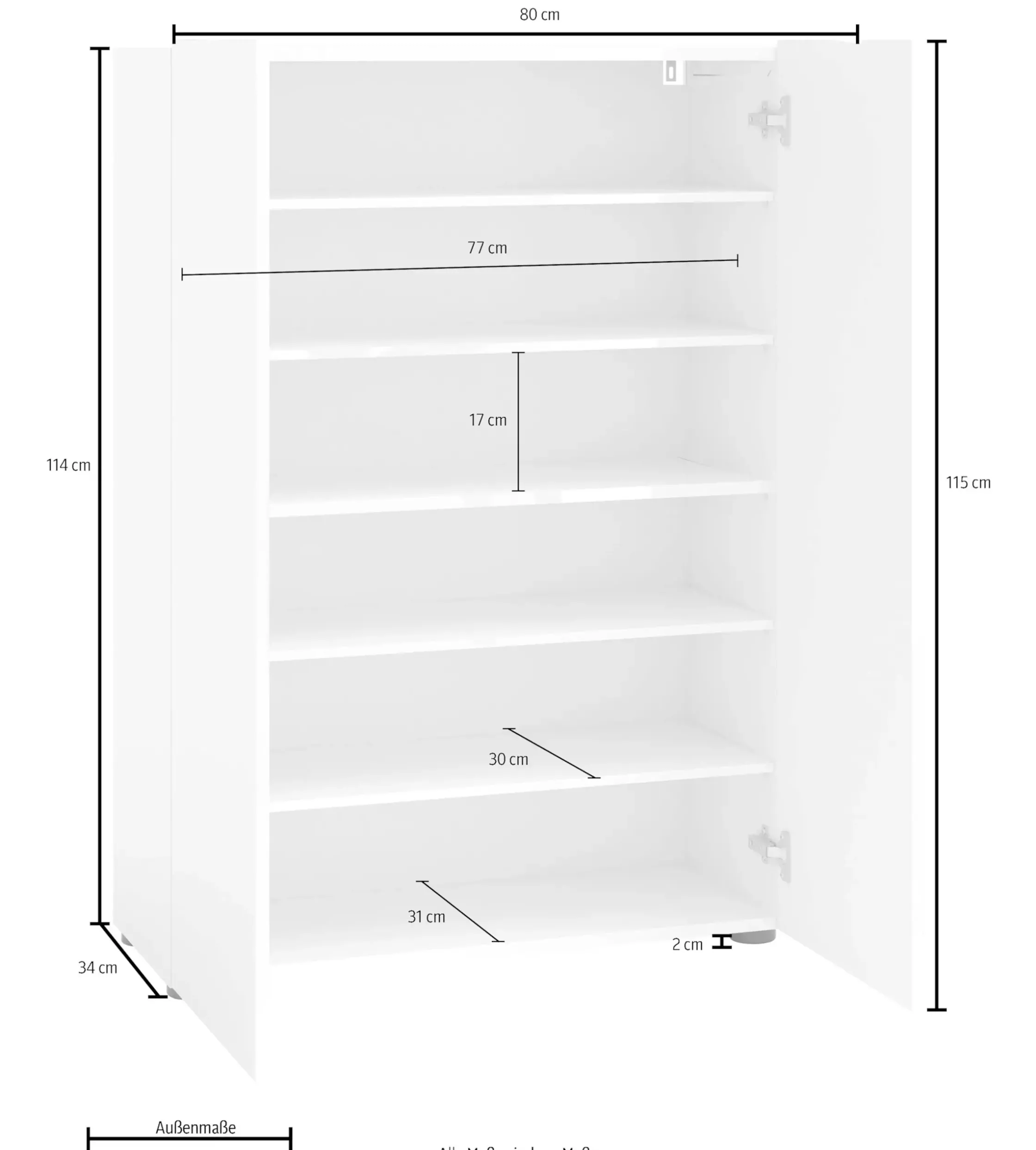 Schuhschränke|INOSIGN Schuhschrank weiß