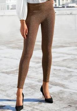 Strandmode|LASCANA Seamless Leggings gold