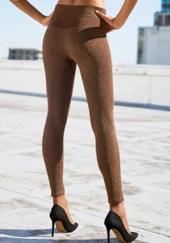 Strandmode|LASCANA Seamless Leggings gold