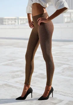 Strandmode|LASCANA Seamless Leggings gold