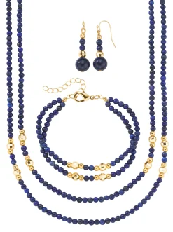Schmuck| Set blau