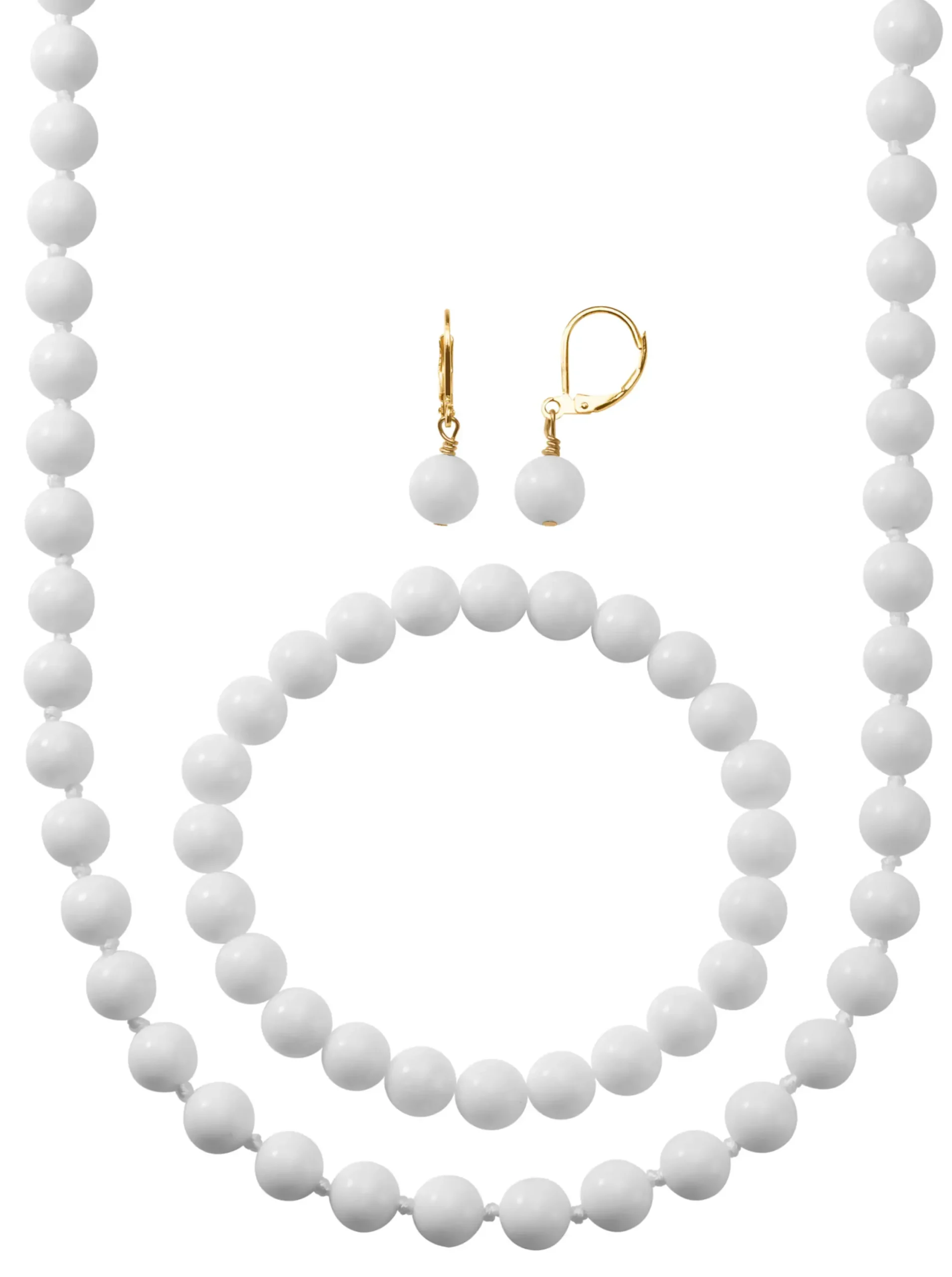 Schmuck| Set weiß