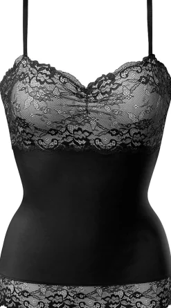 Shirts|Nuance Shapingtop schwarz-creme