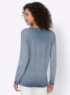 Shirts|heine Shirt rauchblau-bedruckt