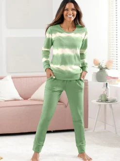 Homewear|Homewear|feel good Shirt eucalyptus-champagner-bedruckt