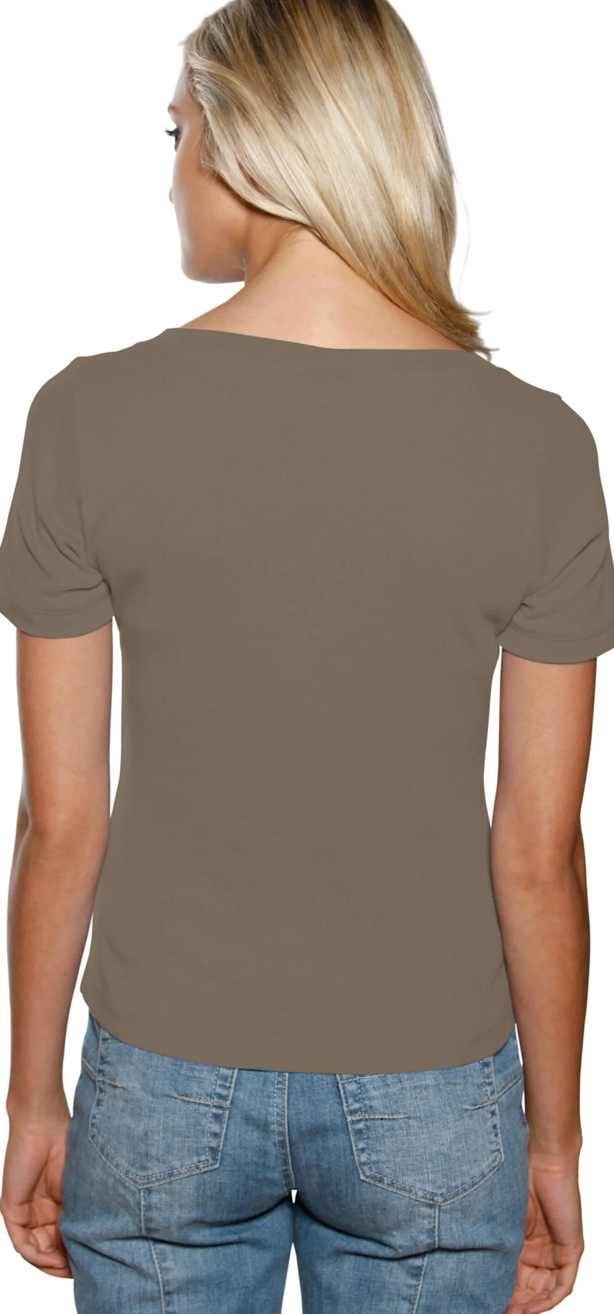 Basics|Shirts|heine Shirt aus Rippenware oliv