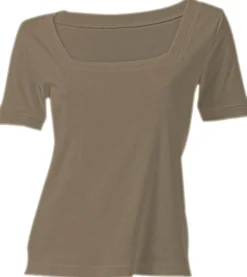 Basics|Shirts|heine Shirt aus Rippenware oliv