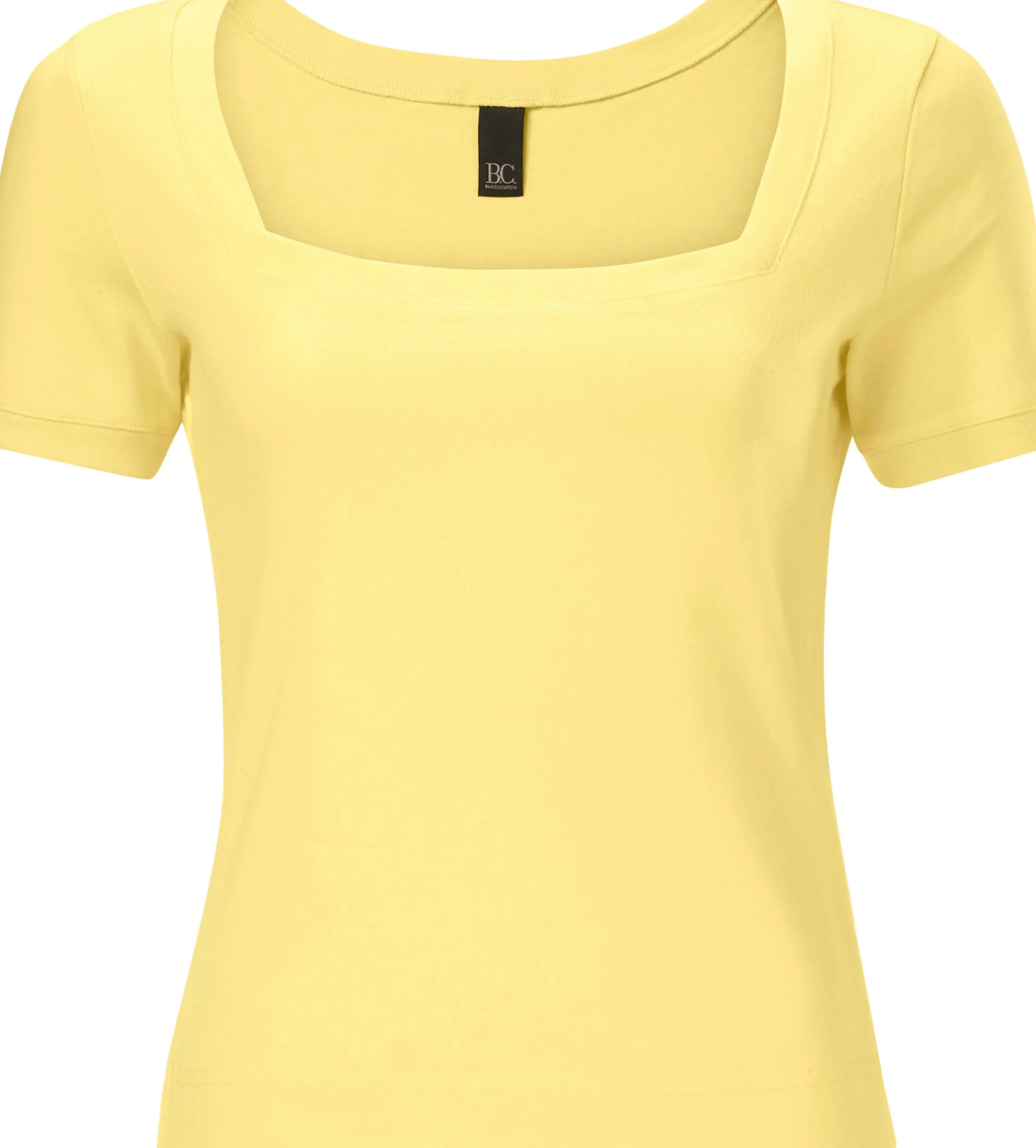 Shirts|heine Shirt aus Rippenware gelb