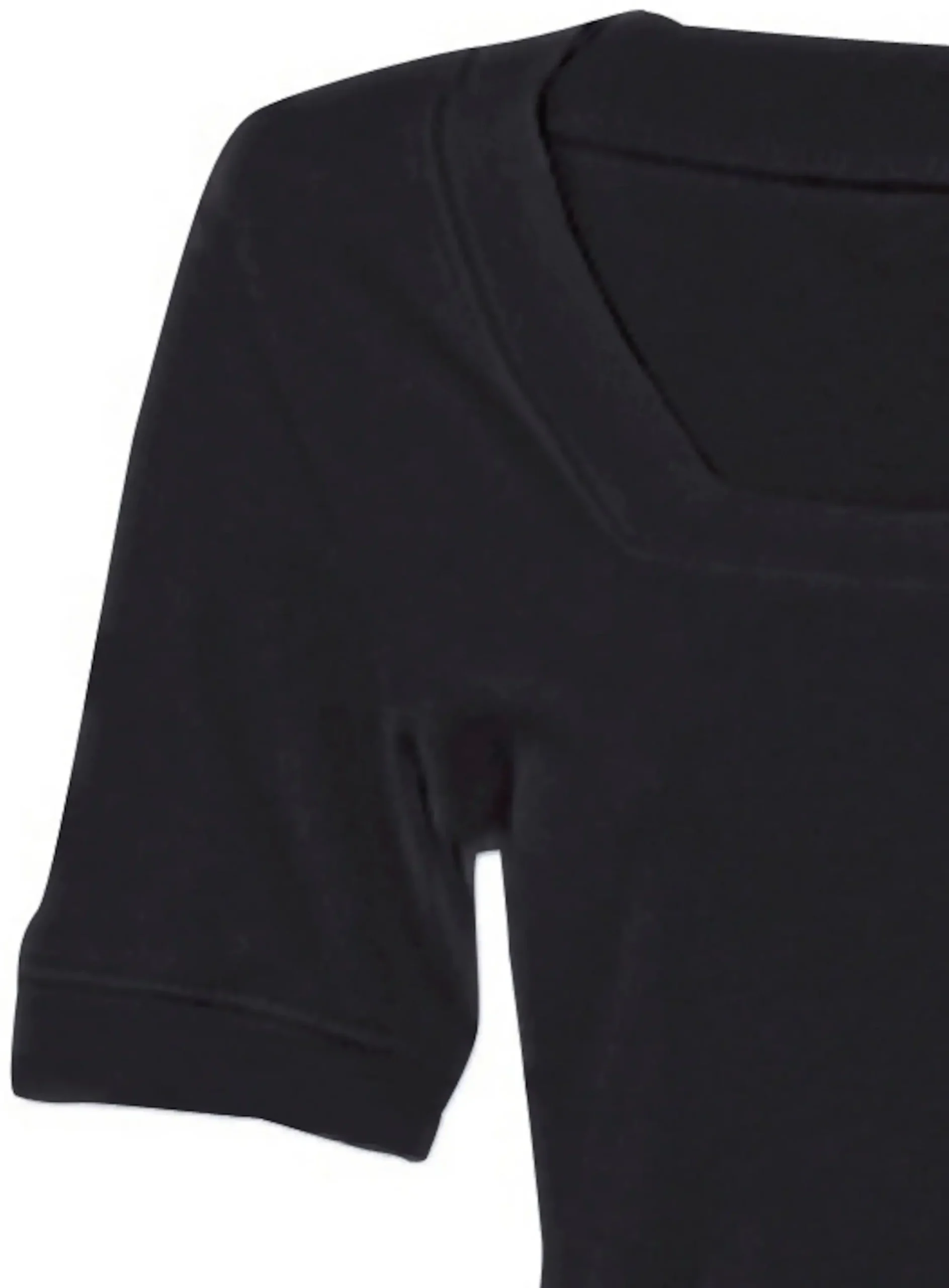 Basics|heine Shirt aus Rippenware schwarz